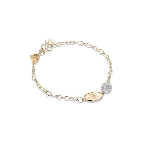 Lunaria Yellow Gold and Diamond Bracelet